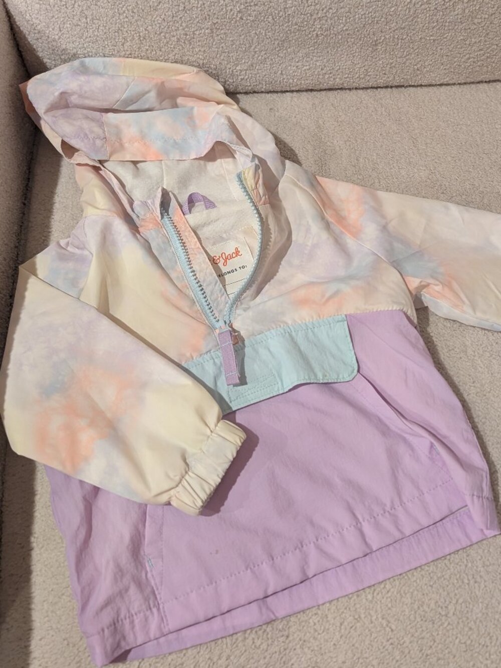 Like New 18M Hooded Windbreaker